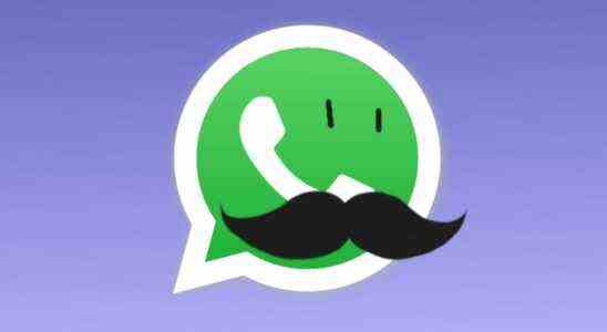 The Whatsapp logo in disguise, with a big moustache..