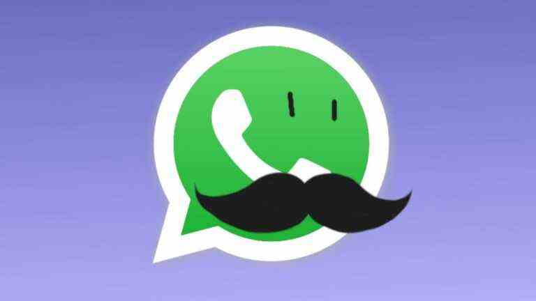 The Whatsapp logo in disguise, with a big moustache..