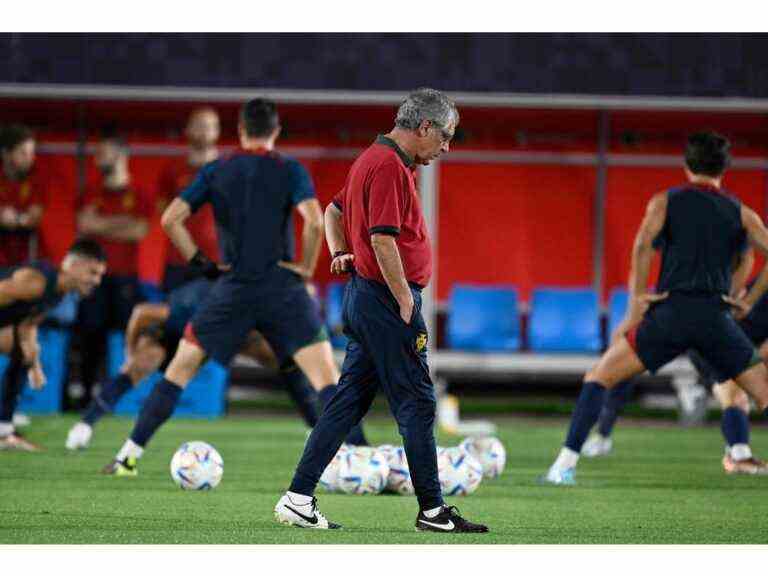 NOTES DE LA COUPE DU MONDE : Cristiano Ronaldo s’entretient avec l’entraîneur