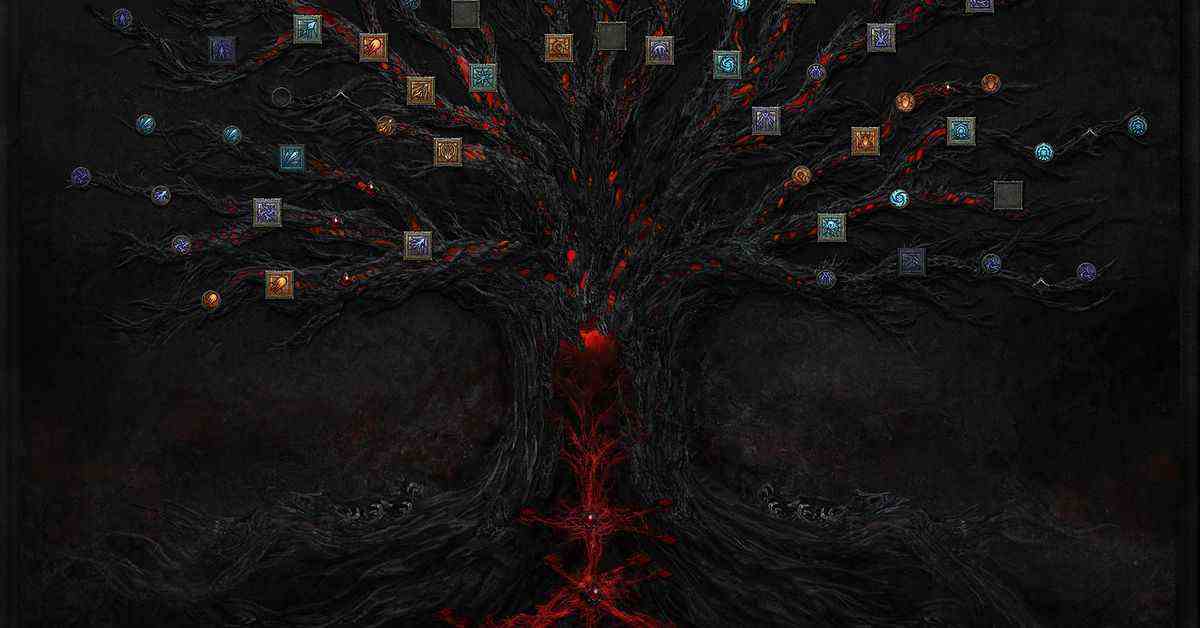 L'arbre de compétences de Diablo 4 n'est plus cet ancien arbre de l'enfer malade
