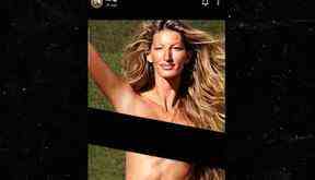 Brown aurait tenté de manipuler des photos avec cette photo trafiquée de Gisele Bundchen.  MARRON ANTONIO