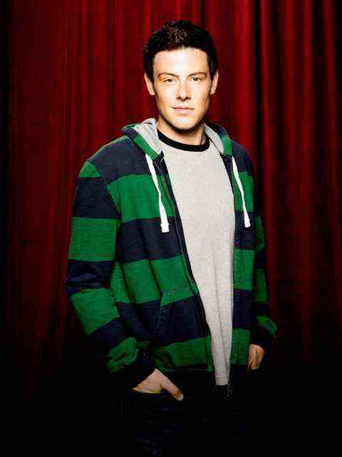 cory monteith dans le rôle de finn hudson dans glee