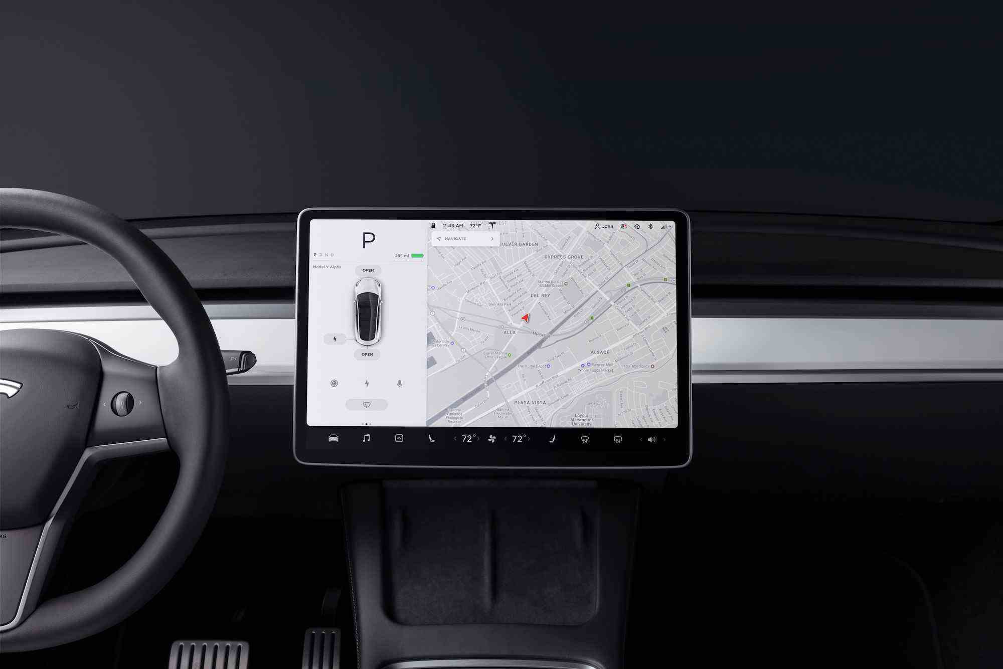 Examen de l'écran intérieur Tesla Model Y