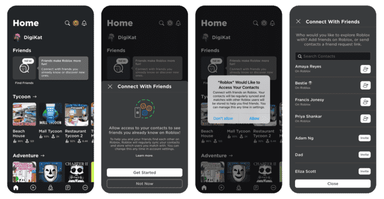 Roblox permettra à plus de 13 utilisateurs d’importer des contacts et d’ajouter des amis recommandés