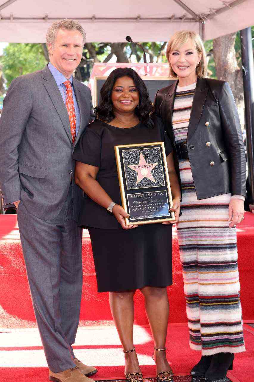 Will Ferrell, Octavia Spencer et Allison Janney à l'événement Spencer's Walk of Fame