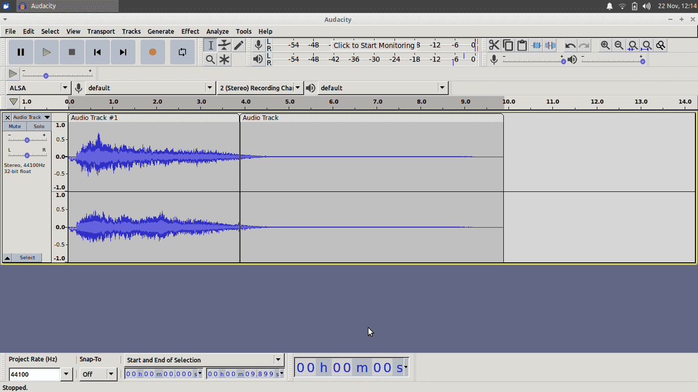 Ajouter des effets à l'audio dans Audacity