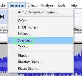 Ajouter des effets à l'audio dans Audacity