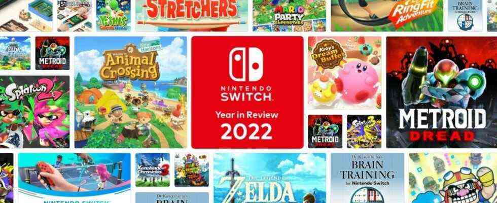 Vous pouvez obtenir vos statistiques Nintendo Switch "Année en revue" maintenant pour 2022