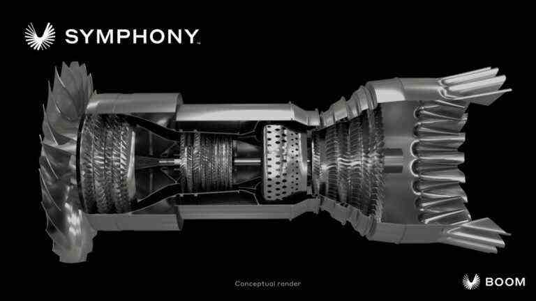 Boom dévoile la conception de son moteur supersonique Symphony