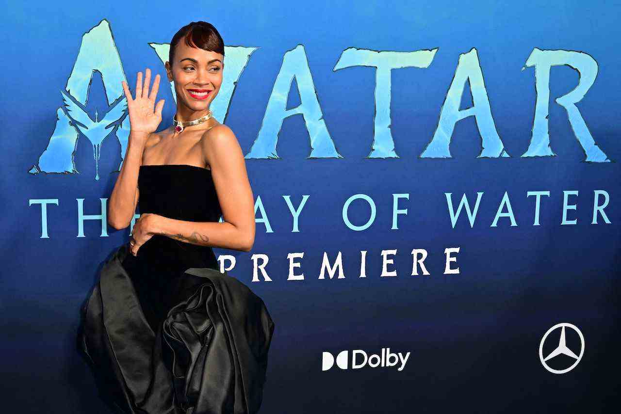 Zoe Saldana à la première d'Avatar 2