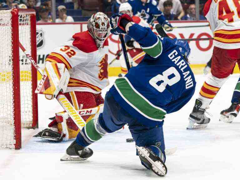 Canucks vs Flames Cotes, choix et prévisions ce soir: Calgary a un avantage distinct dans le filet