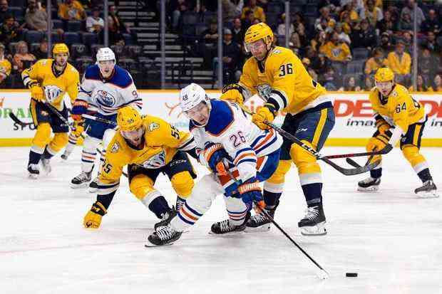 Draisait mène les Oilers devant les Predators