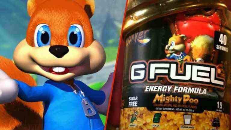 Aléatoire : G-Fuel révèle une formule énergétique basée sur le "Great Mighty Poo" de Conker
