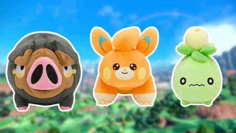 Les peluches Lechonk, Pawmi et Smoliv de Pokémon Scarlet et Violet arrivent au Japon
