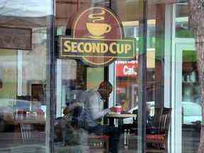 Un café Second Cup en Alberta.