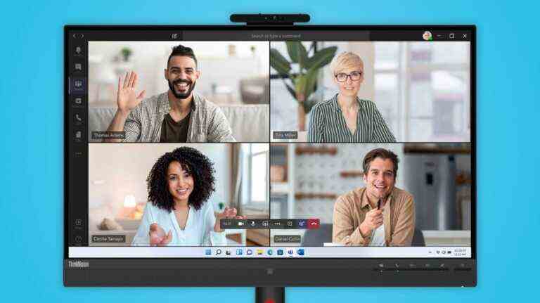 Lenovo a de nouveaux moniteurs avec webcams intégrées