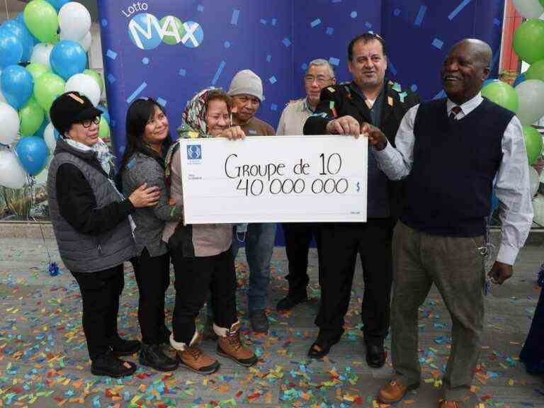 Les gagnants du gros lot de 40 millions de dollars du Lotto Max sont assommés par le silence