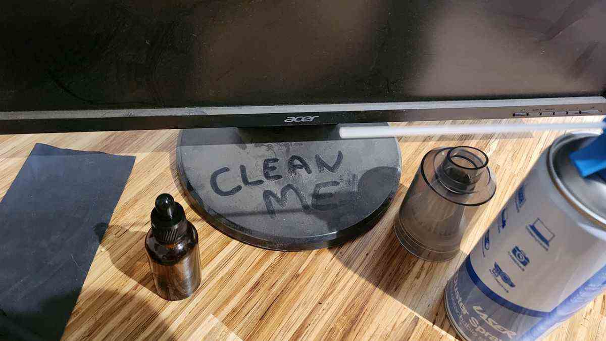 monitor cleaning