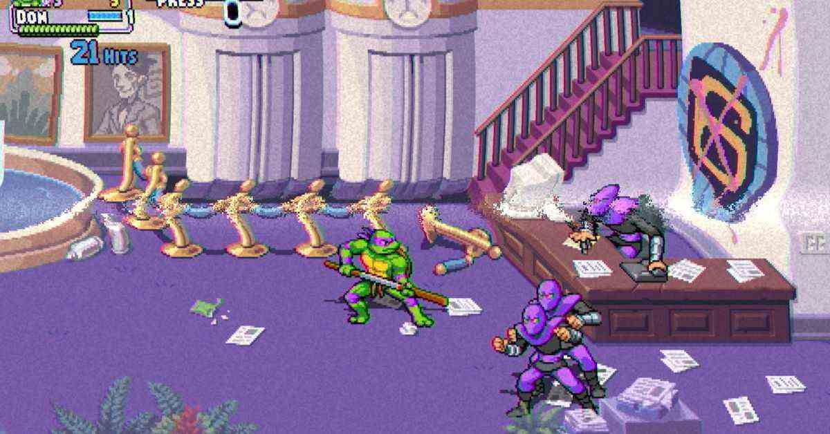 TMNT Shredder's Revenge se joue désormais encore plus comme un jeu d'arcade classique de Konami
