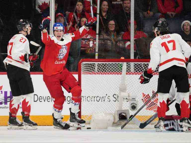 La Tchéquie étourdit le Canada lors du premier mondial junior