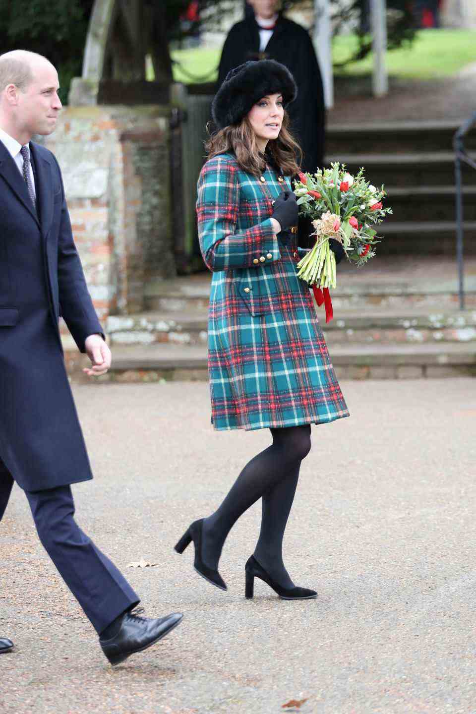 La princesse de Galles au service religieux du jour de Noël le 25 décembre 2017. (Getty Images)