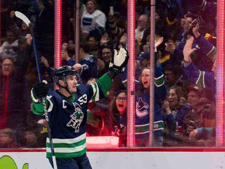 Les Canucks noient les Sharks et grimpent au-dessus de .500 pour la première fois cette saison