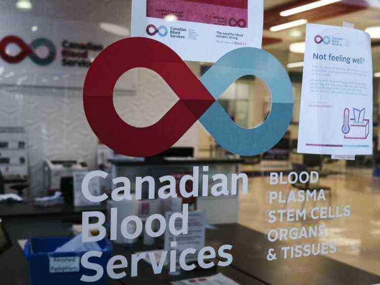 La Société canadienne du sang a besoin de sang et de donneurs de plasma après une tempête