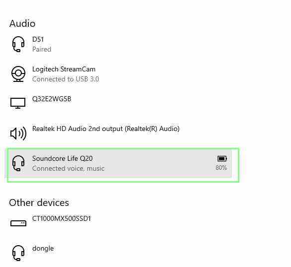 Bluetooth dans Windows