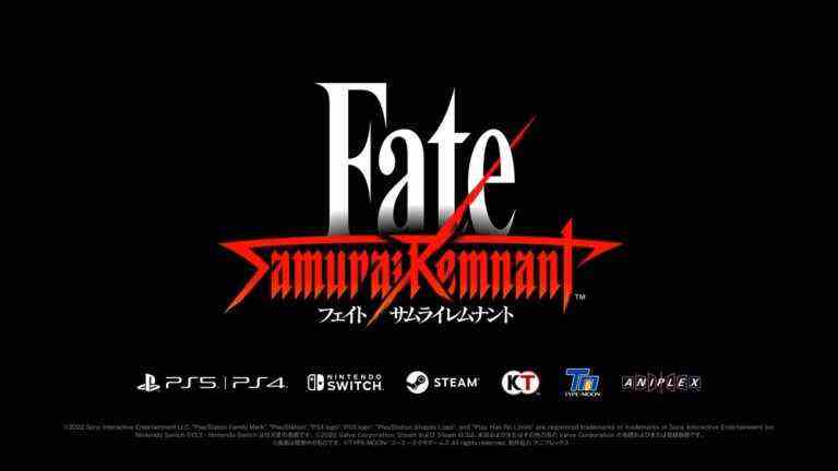 Fate/Samurai Remnant annoncé pour Switch
