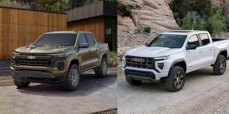 2023 Chevy Colorado, GMC Canyon Les prix varient de 30 000 $ à 66 000 $