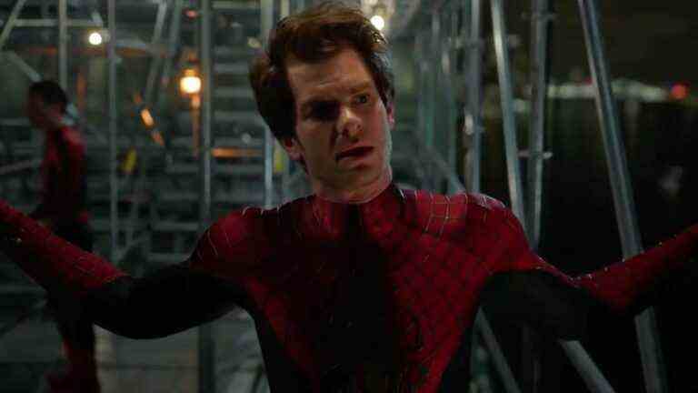 Andrew Garfield as unmasked Spider-Man in Spider-Man: No Way Home