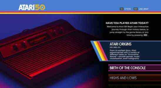 Atari 50: The Anniversary Celebration Review - Un demi-siècle d'histoire du jeu dans un excellent package