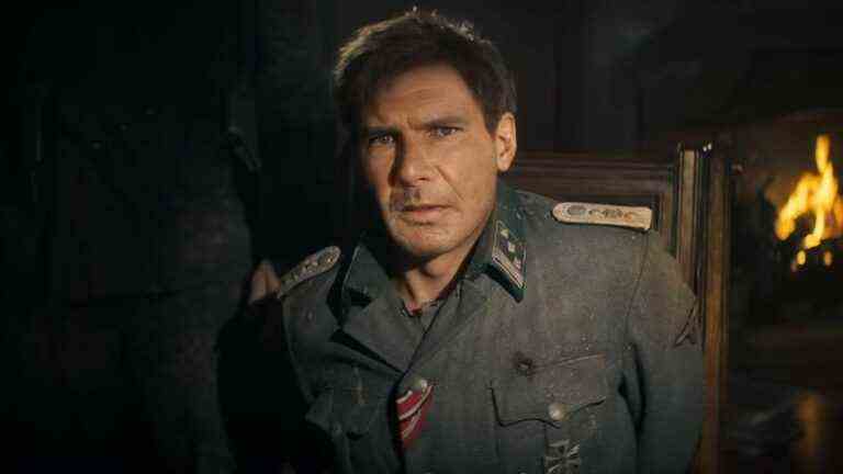 de-aged Harrison Ford in Indiana Jones and the Dial of Destiny