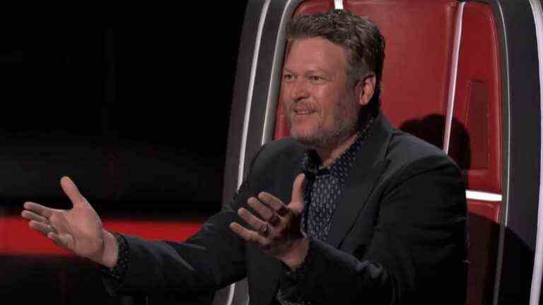 Blake Shelton on The Voice.