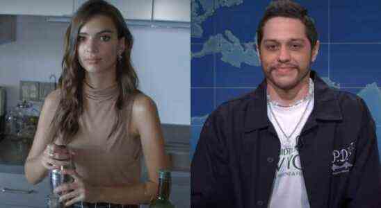 Emily Ratajkowski in Vogue interview; Pete Davidson on Saturday Night Live.