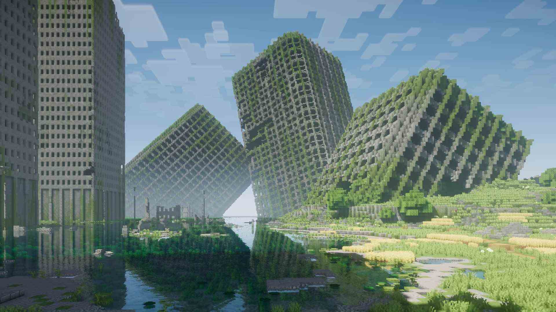 Cette carte Minecraft est tout droit sortie de Nier Automata
