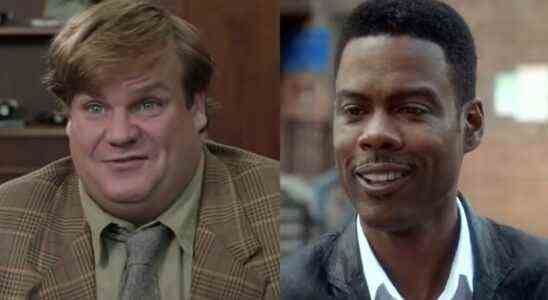 Chris Farley in Tommy Boy, Chris Rock in Top Five