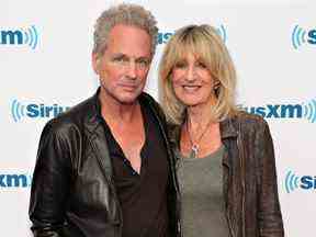 Lindsey Buckingham et Christine McVie visitent le studio SiriusXM le 9 juin 2017 à New York.