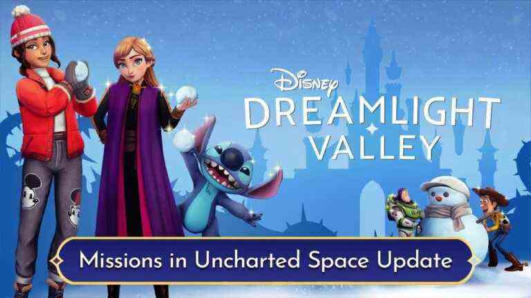 Détails de la mise à jour du contenu des missions Disney Dreamlight Valley dans Uncharted Space, bande-annonce
