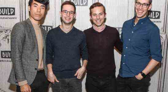 NEW YORK, NY - JANUARY 19:  Eugene Lee Yang, Zach Kornfeld, Ned Fulmer and Keith Habersberger of The Try Guys attend Build Series Presents Buzzfeed Motion Pictures Staff at Build Studio on January 19, 2017 in New York City.  (Photo by Daniel Zuchnik/WireImage)