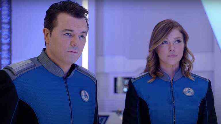 Seth MacFarlane and Adrienne Palicki on The Orville