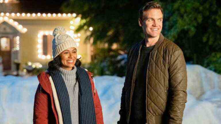 Karen David and Tyler Hilton in When Christmas Was Young