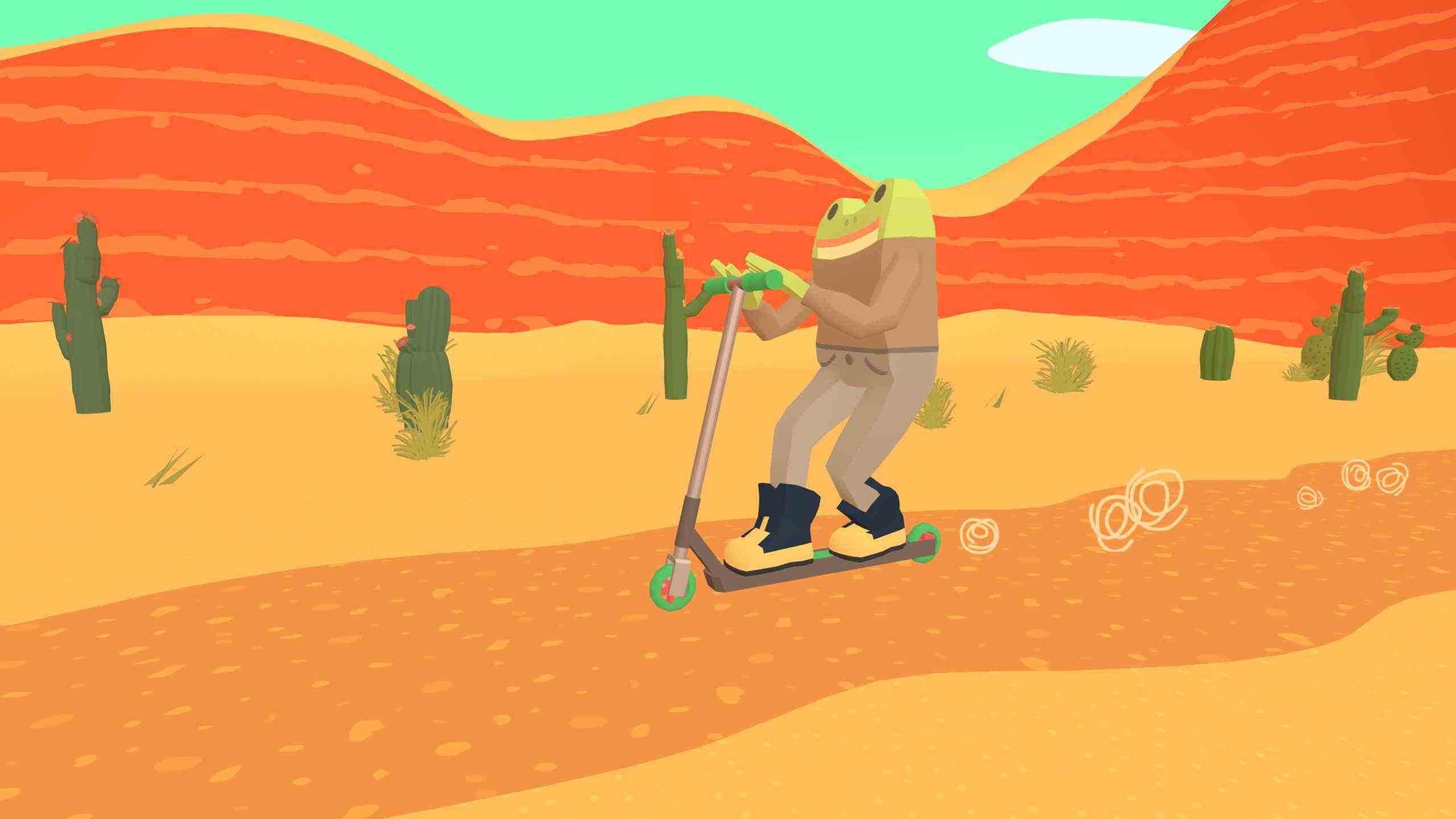 Le Frog Detective sur un scooter dans Frog Detective 3