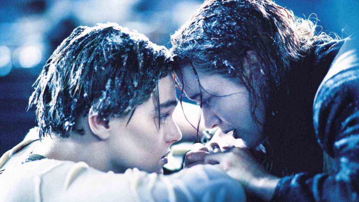 Kate Winslet and Leonardo DiCaprio in Titanic