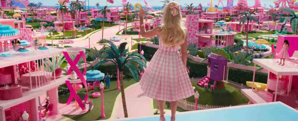 Barbie teaser trailer Greta Gerwig Noah Baumbach Margot Robbie Ryan Gosling