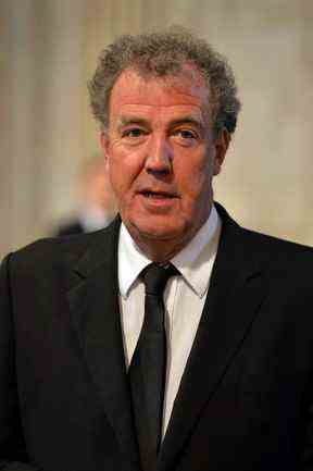 Dans cette photo d'archive prise le 17 avril 2013, le diffuseur britannique Jeremy Clarkson assiste à la cérémonie funéraire de l'ancien premier ministre britannique Margaret Thatcher dans la cathédrale Saint-Paul au centre de Londres.