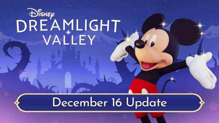 La mise à jour de Disney Dreamlight Valley du 16 décembre est maintenant disponible, notes de mise à jour
