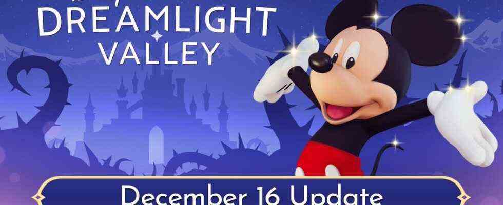 La mise à jour de Disney Dreamlight Valley du 16 décembre est maintenant disponible, notes de mise à jour