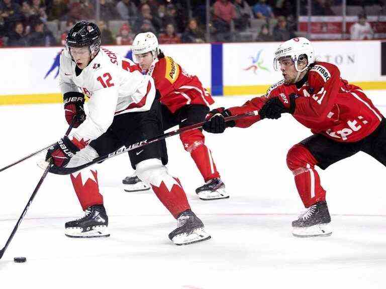 Le Canada renverse la Suisse lors d’essais mondiaux juniors