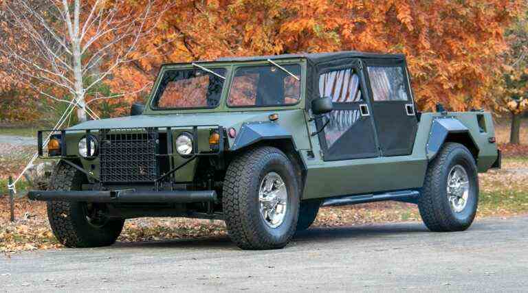 Le camion guépard qui n’a pas pu distancer le Humvee est mis aux enchères